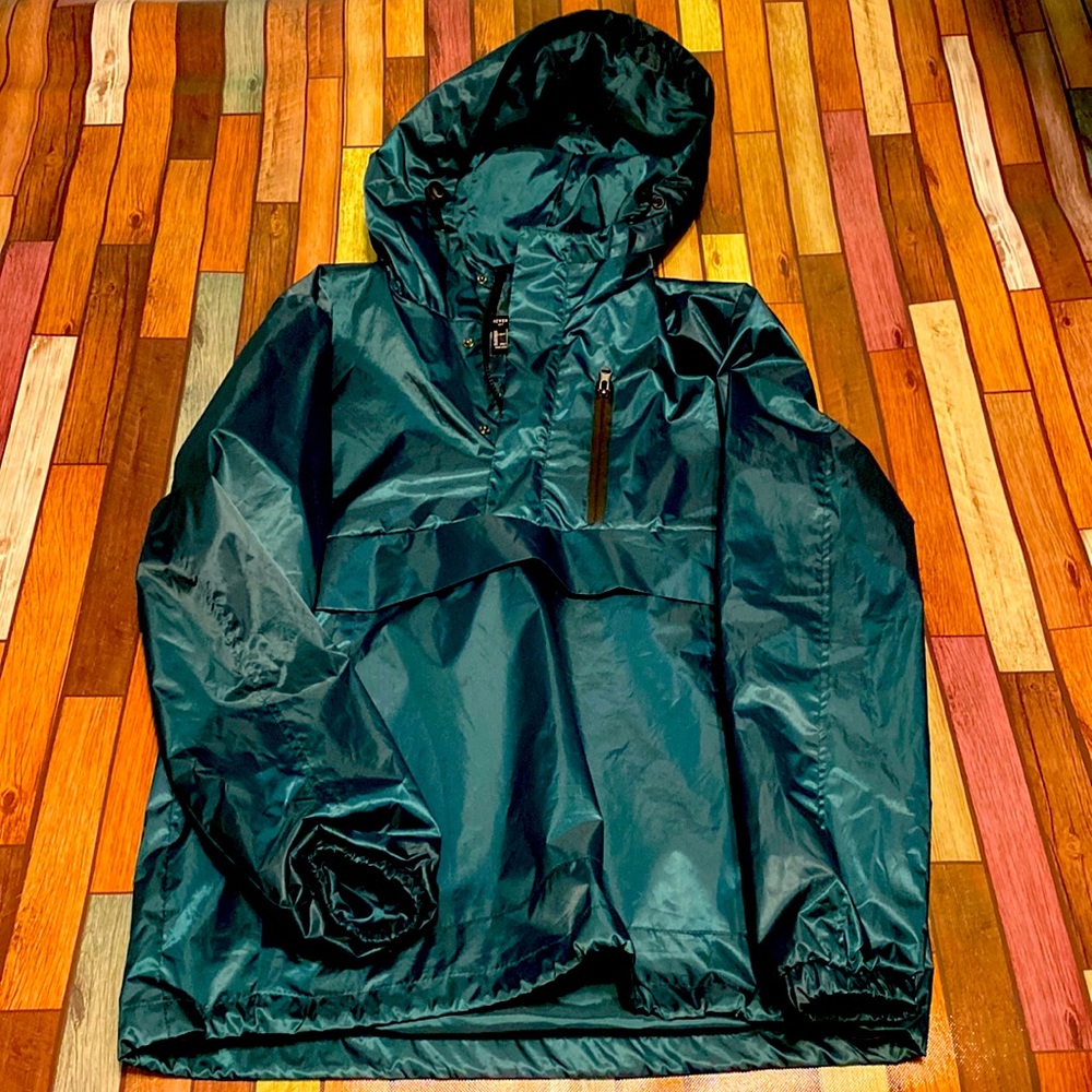 Olive Windbreaker Jacket